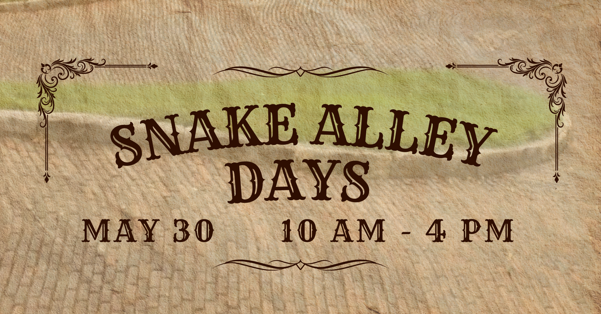 Snake Alley Days Returns May 30